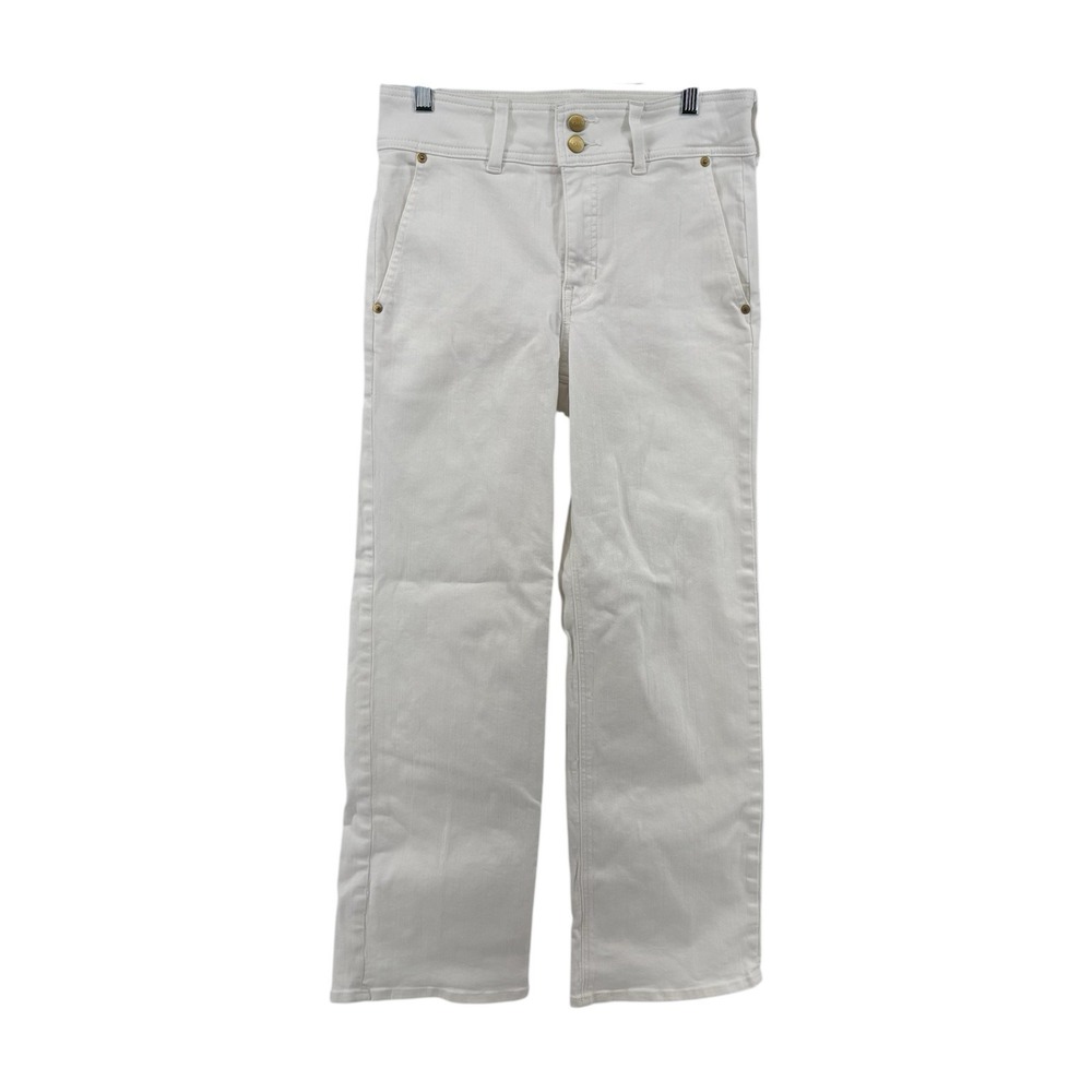 J.Crew Wide Leg Utility‎ Pants White 26 Tall